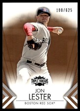 2012 Topps Triple Threads Sepia Jon Lester 100/625 Boston Red Sox #71