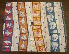 VTG Looney Tunes Pillow Sham 1993 Daffy Duck Tweety Sylvester Warner Bros. EUC
