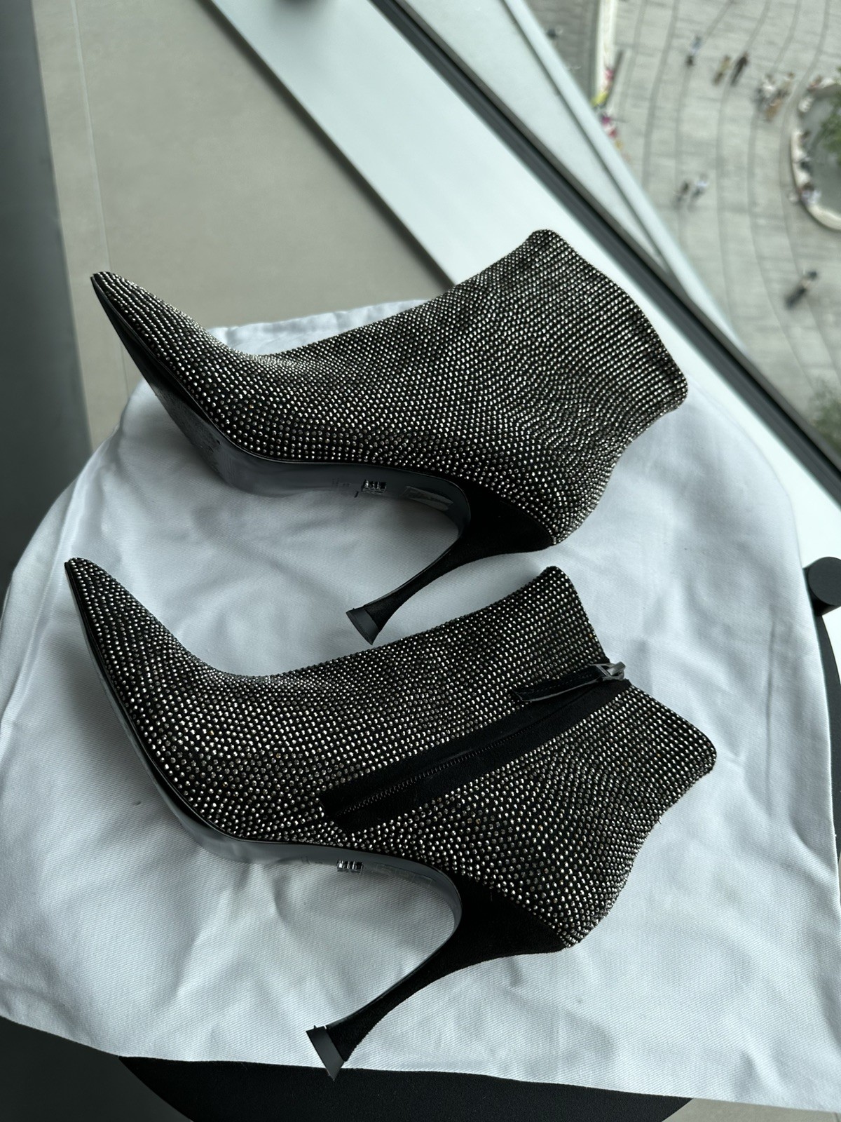 Reiss Clement Crystal Point Heeled Ankle Boots UK 5 / 38 RRP £238 Perfect Cond. image 10
