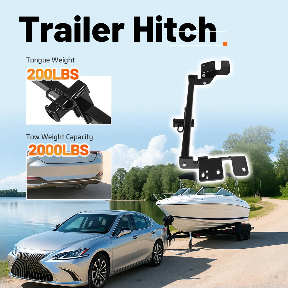 Class 1 Trailer Hitch 1.25" Rear Receiver For Toyota Camry/Avalon Lexus 19-2025 - Изображение 4 из 4