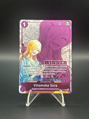 Vinsmoke Sora • OP12-062 Full Art Foil Stamp Winner Pack One Piece