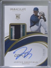 2019 Panini Immaculate Rookie 59/99 Justus Sheffield #17 Patch Auto 9cf