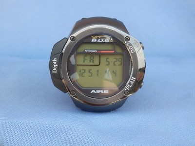 Scubapro Aire B.U.G. Digital Diver Computer Titanium Japan Made Rare Vintage 90'