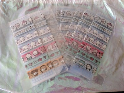 HTF TheCoffeeMonsterzCo washi tape samples (~12'' each design): Winter + Holidays