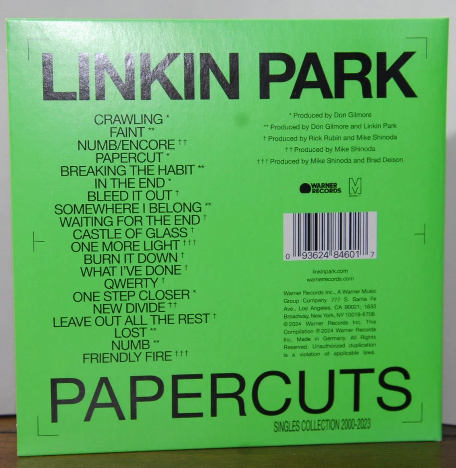 LINKIN PARK Papercuts - Singles Collection 2000-2023 - CD - Digipak (2024) - Bild 2 von 4