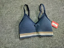 Spanx Woman Soft Stretch Seamless Bra Midnight Navy XS/TP Padded PullOn Comfort