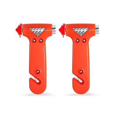 Emergency Auto Rescue Hammer   Break Glass, Cut Seatbelt, Compact Safety Tool