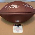 Jerry Rice Signed Joe Montana Autographed San Francisco 49ers Football HOF COA