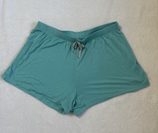 Jane  Bleecker Sleep Shorts Women  s Teal Lounge Pajama Soft Stretch Sz Small