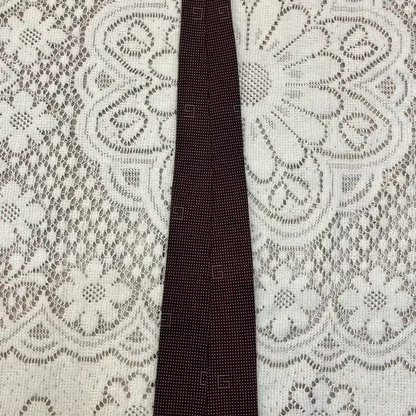 Gucci Dot Burgundy Tie #csz3131 thumbnail 10