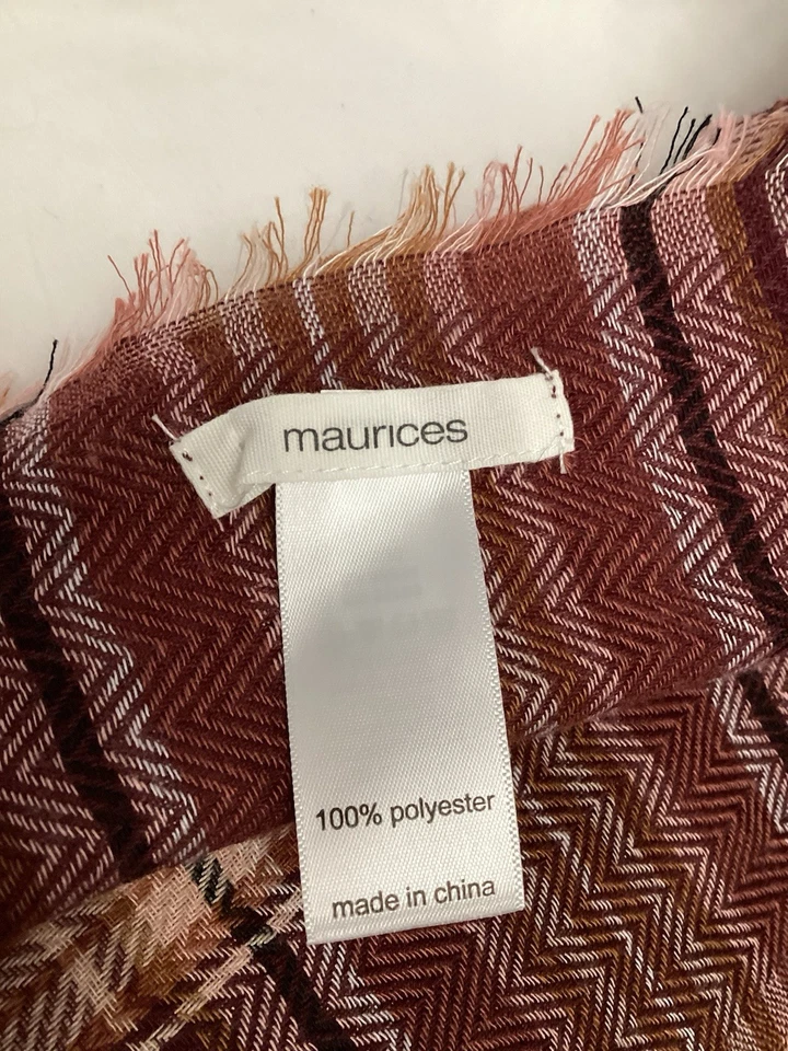 De colección, hermoso Maurice’s Lg. Bufanda a cuadros Foto 2 de 4