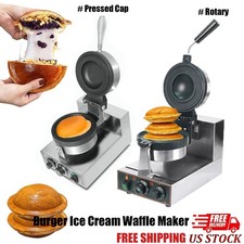 Non-stick UFO Hamburger Maker Electric Ice Cr...