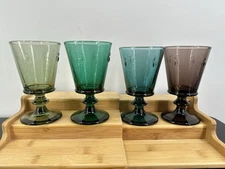 LA ROCHERE NAPOLEON MULTICOLOR BEE WINE GLASS GOBLET 8 OZ 5.5"H (Set Of 4)H-2