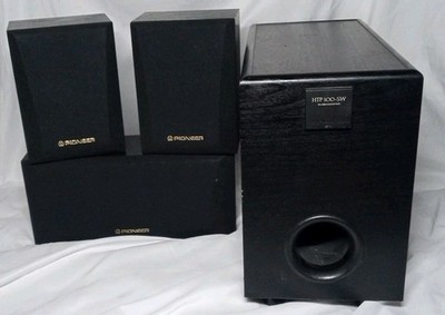 Pioneer HTP 100-CR 1 Center 2 Rear &  HTP 100-SW Subwoofer Non Powered Vintage