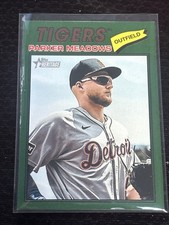 2026 Topps Heritage - Parker Meadows #208 Dark Green Border