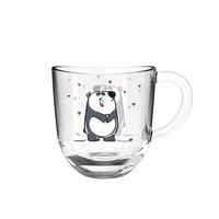 Leonardo - Kindertasse Panda - Glastasse Bambini - Tasse 280 Ml