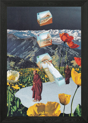 Der Weg ins Nirwana Gerahmtes Wandbild Poster Leinwanddruck Bild