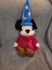 Disney Store Sorcerer Fantasia Mickey Mouse Plush 24  Wizard Stamped PRISTINE