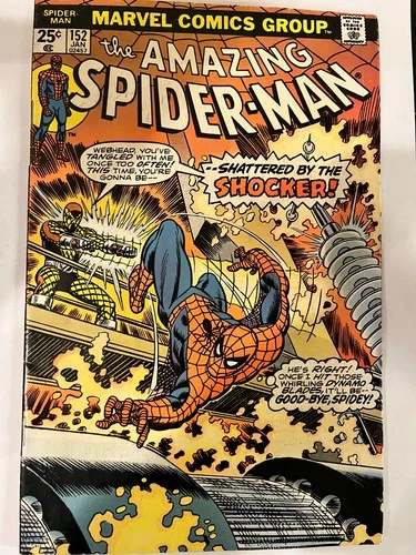 Amazing Spider-Man #152 (1976) – Shocker vs Spider-Man – VF – Bright Copy – Buye