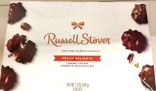 Lot of 2 Russell Stover Pecan Delight Covered Milk Chocolate Box Candy, 7.2 oz