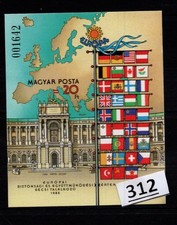& HUNGARY - MNH - IMPERF - MAPS - FLAGS - ARCHITECTURE - 1986