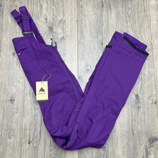 Burton Snowbib Size XS Womens Imperial Purple Stretch Bib Snowboarding 260
