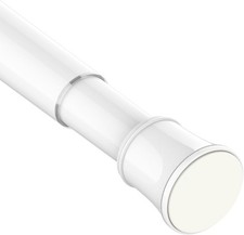 Extendable Shower Curtain Pole Non-Slip Shower Curtain Rod Tension Rod Adjustabl