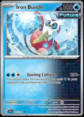Pokemon Iron Bundle 55 / 191 SV: Surging Sparks Reverse Holo