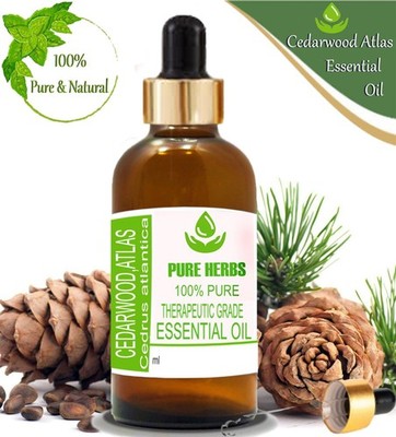 Pure Herbs Cedarwood Atlas 100% Pure & Natural Cedrus Atlantica Essential Oil W5