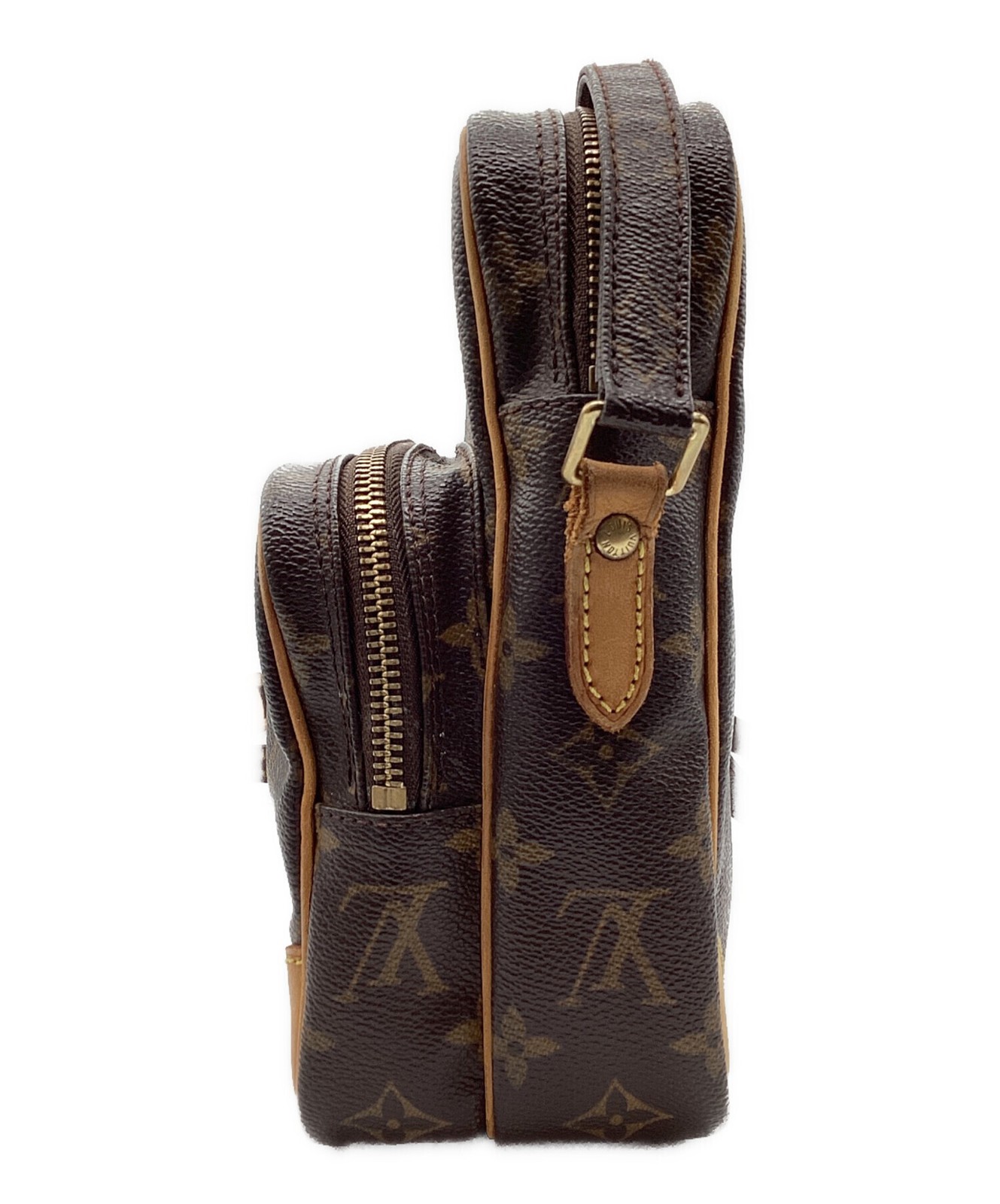 Louis Vuitton Monogram Shoulder Bag Brown Zip Adjustable Strap M45236 — image 3