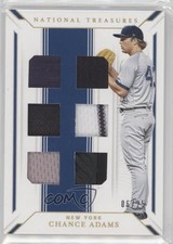 2019 National Treasures Game Gear Material Sixes Holo Gold 6/25 Chance Adams 0b2