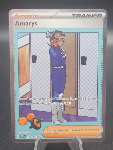 Pokémon TCG Sv Prismatic Evolutions Amarys Full Art Holo SIR EN 170/131 2025
