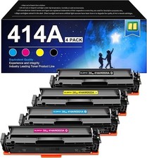 414A Toner Cartridges 4 Pack - Replacement for HP 414A Toner Cartridges 4 Pac...
