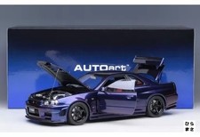 Nissan Skyline GTR R34 Z Tune Midnight Purple 1/18 Diecast AutoArt Composite