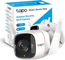 Tapo 2K QHD Security Camera Outdoor Wired, Starlight Sensor for Color White