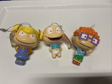 Rugrats Ornaments Set of 3 Christmas 4" Ruz Tommy Pickles Chuckie Angelica NEW