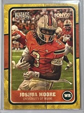 Joshua Moore 2025 Onyx Vintage Yellow Border /125 OVJOMO Miami WR