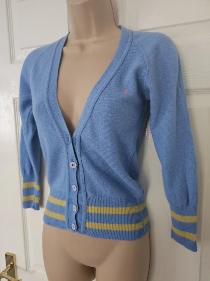 Cárdigan Top Shop Kate Moss Talla 8 Retro Años 60 Mezcla Lana Ver Medidas  Foto 3 de 4