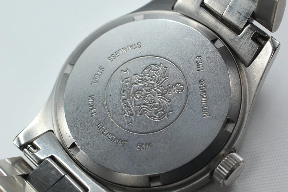 Новый Batt [Exc + 5] Hamilton хаки поле 38 мм 6361 синий циферблат Qz мужские часы  - Изображение 4 из 4