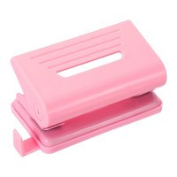 "1/4\" 2 Papier Locher Metall Locher 8 Blatt Stanze KapazitäT Lochung， Rosa"