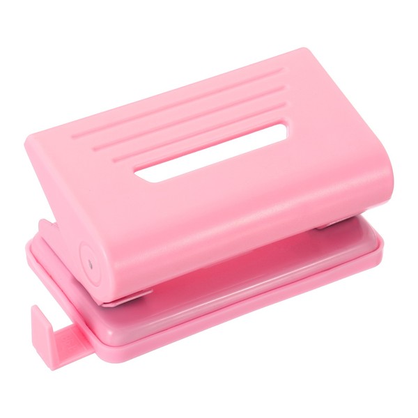 "1/4\" 2 Papier Locher Metall Locher 8 Blatt Stanze KapazitäT Lochung, Rosa"-image
