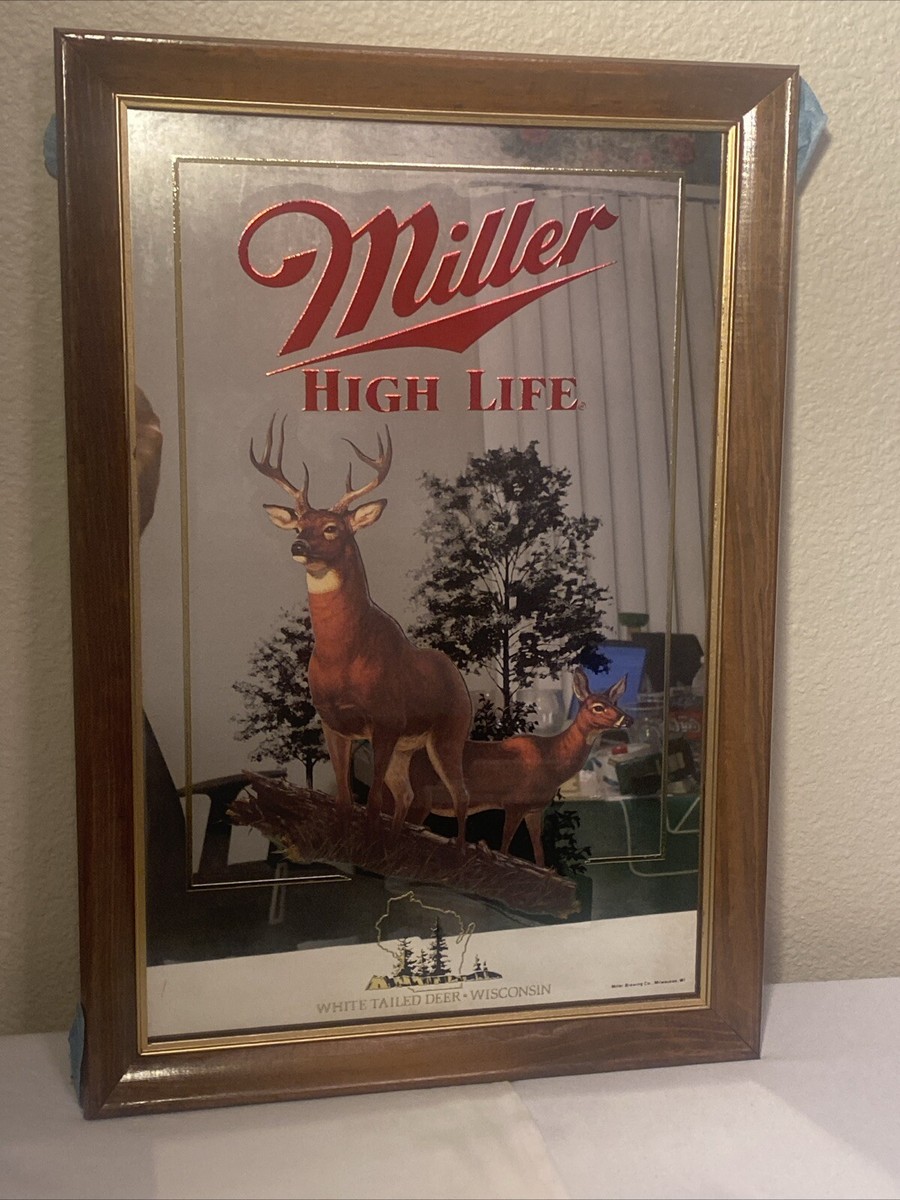 Vintge Miller High Life Wis 2nd Edition Wildlife Series White