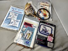 Craft Supplies Lot Metal Loop Sewing Needles Pillow Pattern Embroidery Thread