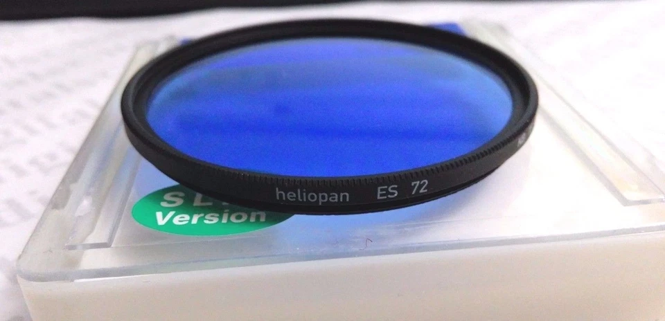 Heliopan 72mm KB15 80A Color Conversion Glass Filter Germany ES72 MPN 707225 80A - Image 3 of 4