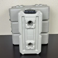 4 PC WATERBRICK Water Brick 3.5 Gallon Gray/ Tan MADE IN USA Emergency Storage
