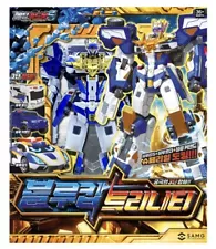 Metal Card Bot S Blue Cop Trinity Robot Toy Boy Transformer Korean Car