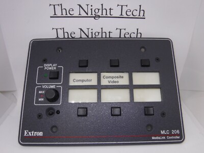 Extron MLC 206 panel with MediaLink Controller RS-232 Config Port