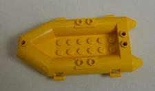 1990s Genuine Lego Part #30086 Small Yellow “Rubber” Raft Life Boat Lifeboat EUC