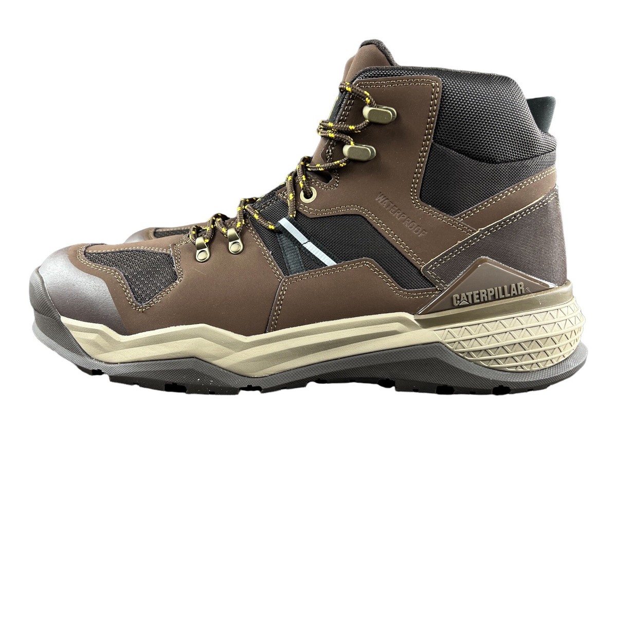 Caterpillar Men\'s Provoke Mid WP EH SR Brown Alloy Toe Work Boots Size 14 M Amazon.com | Cat Footwear Men main image 4