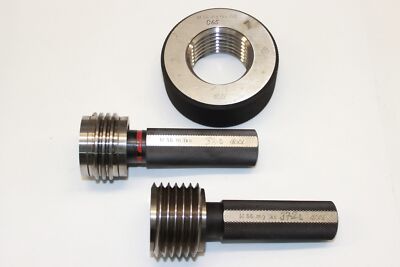 2x Gewindelehrdorn & Gewindelehrring - M56 x 5,5 - LINKS  Regel  Gut & Ausschuss